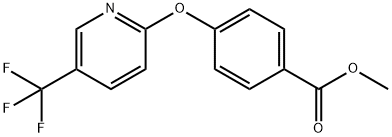 methyl 4-{[5-(trifluoromethyl)-2-pyridinyl]oxy}benzenecarboxylate Struktur