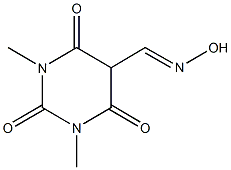 1,3-dimethyl-2,4,6-trioxohexahydro-5-pyrimidinecarbaldehyde oxime Structure