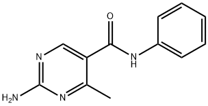2-amino-4-methyl-N-phenyl-5-pyrimidinecarboxamide 结构式