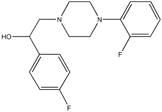 1-(4-fluorophenyl)-2-[4-(2-fluorophenyl)piperazino]-1-ethanol Structure