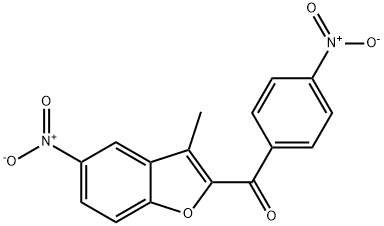 (3-methyl-5-nitro-1-benzofuran-2-yl)(4-nitrophenyl)methanone Structure