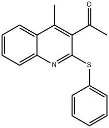 1-[4-methyl-2-(phenylsulfanyl)-3-quinolinyl]-1-ethanone|1-(4-甲基-2-(苯基硫)喹啉-3-基)乙-1-酮