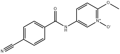 5-[(4-cyanobenzoyl)amino]-2-methoxy-1-pyridiniumolate Structure