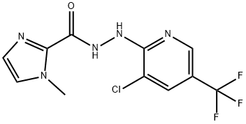 N'-[3-chloro-5-(trifluoromethyl)-2-pyridinyl]-1-methyl-1H-imidazole-2-carbohydrazide,400078-06-0,结构式