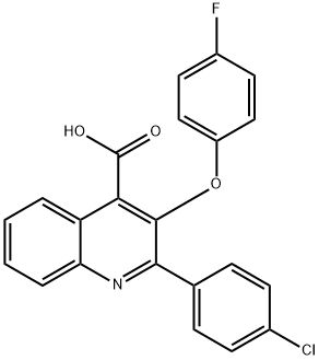 400079-77-8 2-(4-chlorophenyl)-3-(4-fluorophenoxy)-4-quinolinecarboxylic acid