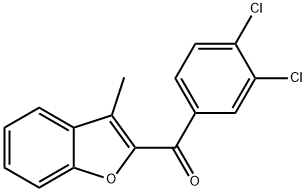 (3,4-dichlorophenyl)(3-methyl-1-benzofuran-2-yl)methanone Structure