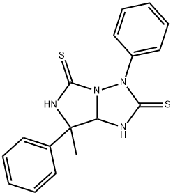 7-methyl-3,7-diphenyldihydro-1H-imidazo[1,5-b][1,2,4]triazole-2,5(3H,6H)-dithione Struktur