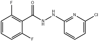 N'-(6-chloro-2-pyridinyl)-2,6-difluorobenzenecarbohydrazide Struktur