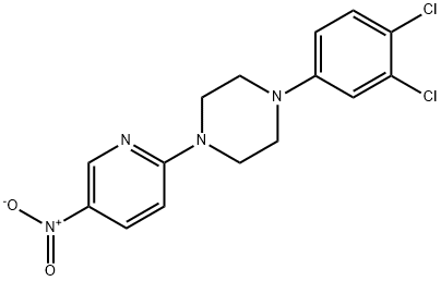 1-(3,4-二氯苯基)-4-(5-硝基吡啶-2-基)哌嗪 结构式