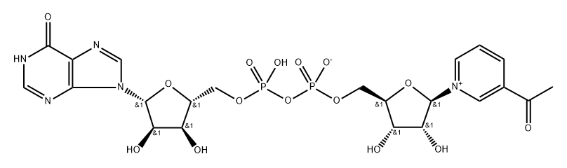 3-ACETYLPYRIDINE HYPOXANTHINE DINUCLEOTIDE 结构式