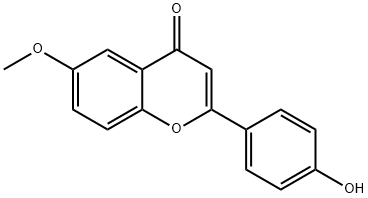 4'-HYDROXY-6-METHOXYFLAVONE,4002-52-2,结构式