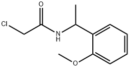 2-氯-N-[1-(2-甲氧基苯基)乙基]乙酰胺, 40023-06-1, 结构式