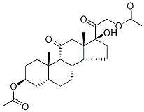 3β,17,21-Trihydroxy-5β-pregnane-11,20-dione 3,21-Diacetate Structure