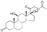 5α-Dihydrocortisol 21-Acetate 结构式