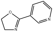 吡啶, 3-(4,5-二氢-2-噁唑基)-,40055-37-6,结构式
