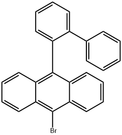 9-(2-联苯基)-10-溴蒽, 400607-16-1, 结构式