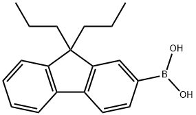 9,9-Di-n-propylfluorene-2-boronic acid, 97% Structure