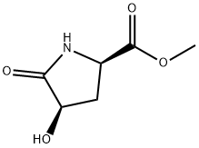 D-Proline, 4-hydroxy-5-oxo-, methyl ester, (4R)- (9CI),400626-58-6,结构式