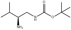 (S)-(2-氨基-3-甲基丁基)氨基甲酸叔丁酯 结构式