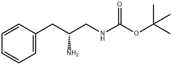 (R)-(2-氨基-3-苯基-丙基)-氨基甲酸叔丁基酯, 400652-57-5, 结构式