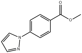 4-(1H-ピラゾール-1-イル)ベンゼンカルボン酸メチル 化学構造式