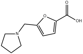 5-PYRROLIDIN-1-YLMETHYL-FURAN-2-CARBOXYLIC ACID Struktur