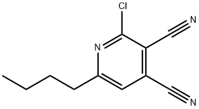 3,4-Pyridinedicarbonitrile,  6-butyl-2-chloro-|