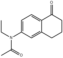 N-ethyl-N-(5-oxo-5,6,7,8-tetrahydronaphthalen-2-yl)acetaMide Struktur