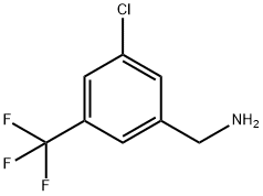3-CHLORO-5-TRIFLUOROMETHYL-BENZYLAMINE Structure