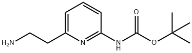 [6-(2-氨基乙基)吡啶-2-基]氨基甲酸叔丁酯, 400776-37-6, 结构式