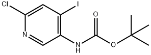 CARBAMIC ACID, (6-CHLORO-4-IODO-3-PYRIDINYL)-, 1,1-DIMETHYLETHYL ESTER Struktur