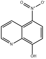 8-ヒドロキシ-5-ニトロキノリン 化学構造式