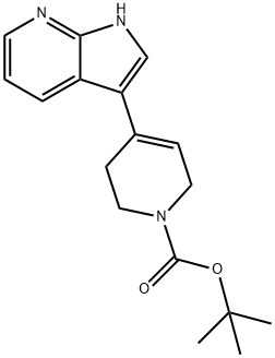 3-(1-BOC-1,2,3,6-四氢-4-吡啶基)-1H-吡咯并[2,3-B]吡啶,400801-82-3,结构式