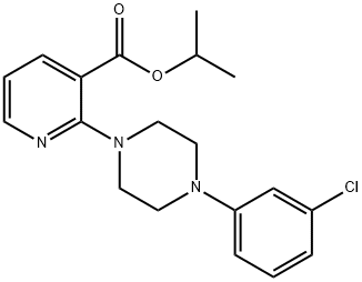 isopropyl 2-[4-(3-chlorophenyl)piperazino]nicotinate Structure