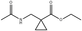 ETHYL 1-(ACETAMIDOMETHYL)CYCLOPROPANECARBOXYLATE 结构式