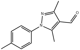 3,5-二甲基-1-(4-甲基苯基)-1H-吡唑-4-甲醛, 400876-78-0, 结构式