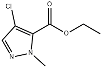 4-氯-1-甲基-1H-吡唑-5-羧酸乙酯, 400877-55-6, 结构式