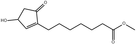 METHYL 7-[(3RS)-3-HYDROXY-5-OXOCYCLOPENT-1-ENYL]HEPTANOATE 化学構造式