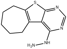 4-HYDRAZINO-6,7,8,9-TETRAHYDRO-5H-CYCLOHEPTA[4,5]THIENO[2,3-D]PYRIMIDINE Structure