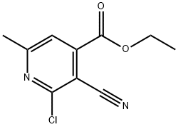 ETHYL 2-CHLORO-3-CYANO-6-METHYLISONICOTINATE Struktur