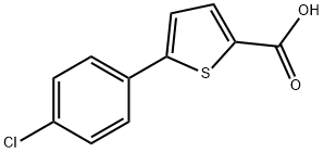 5-(4-Chlorophenyl)thiophene-2-carboxylic acid 化学構造式