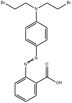 2-[[4-[Bis(2-bromoethyl)amino]phenyl]azo]benzoic acid,40136-80-9,结构式