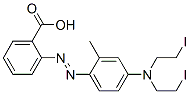 2-[[4-[Bis(2-iodoethyl)amino]-2-methylphenyl]azo]benzoic acid Structure