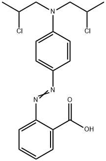 2-[[4-[Bis(2-chloropropyl)amino]phenyl]azo]benzoic acid Structure