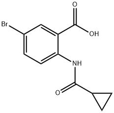 5-BroMo-2-[(cyclopropylcarbonyl)aMino]benzoic Acid Structure