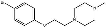 1-(2-(4-ブロモフェノキシ)エチル)-4-メチルピペラジン 化学構造式