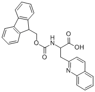 FMOC-3-(2-CHINOLYL)-DL-ALA-OH Struktur