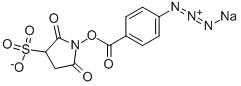 4-AZIDOBENZOIC ACID N-HYDROXY-SULFOSUCCINIMIDE ESTER SODIUM SALT Struktur