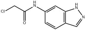 2-氯-N-1H-吲唑-6-基乙酰胺, 401591-05-7, 结构式