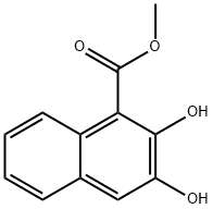 1-Naphthalenecarboxylic acid, 2,3-dihydroxy-, methyl ester (9CI) Struktur